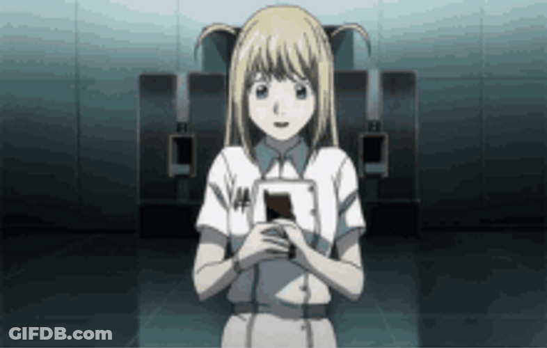 Anime Death Note Misa Amane Peace Sign GIF