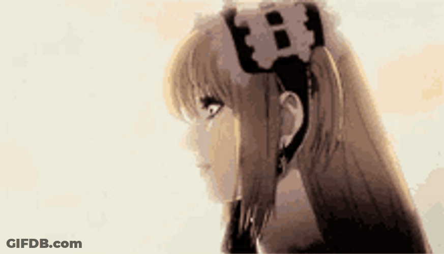 Anime Death Note Misa Amane Stare Walking GIF