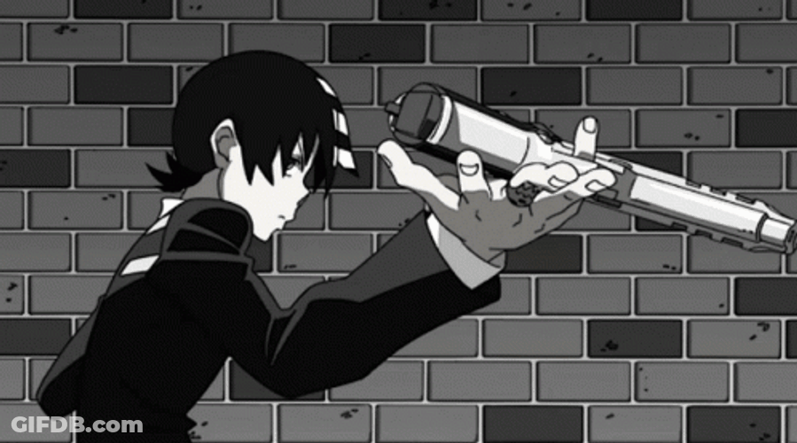 Anime Death The Kid Gun Play GIF