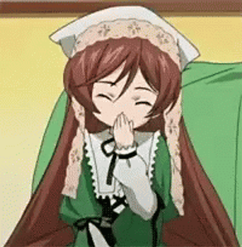 Anime Desu Demure Giggle GIF