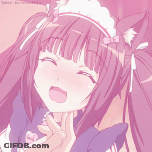 Anime Discord Pfp Neko Pink GIF