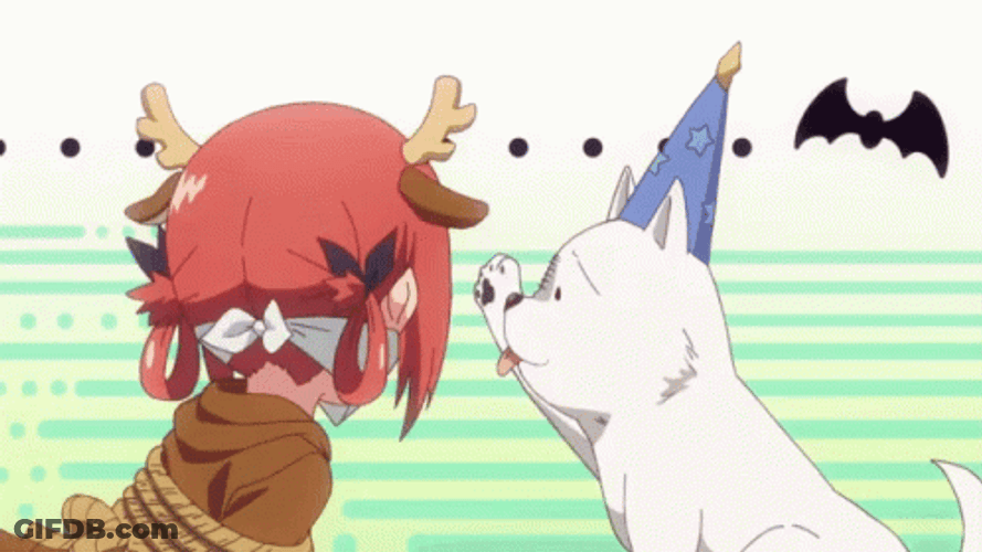Anime Dog Slapping Girl GIF