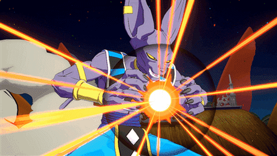 Anime Dragon Ball Beerus Powerful Cataclysmic Orb GIF