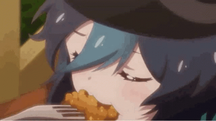 Anime Eating Luck And Logic GIF