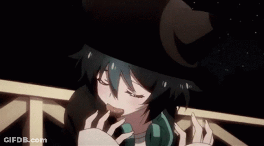 Anime Eating Luck And Logic GIF