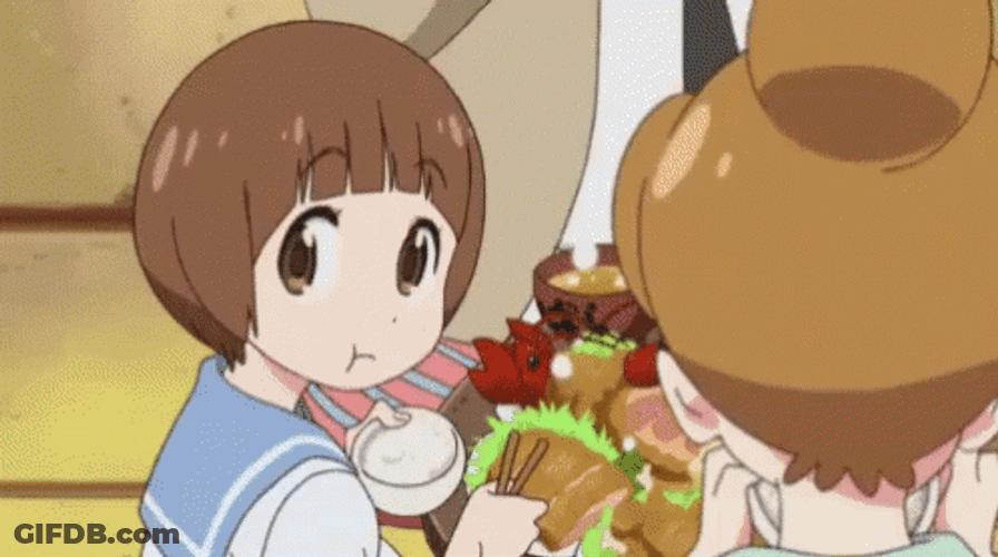 Anime Eating Mako Mankanshoku Kill La Kill GIF