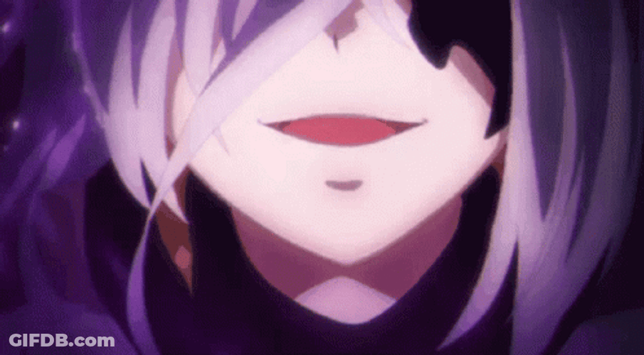 Anime Evil Grin GIF