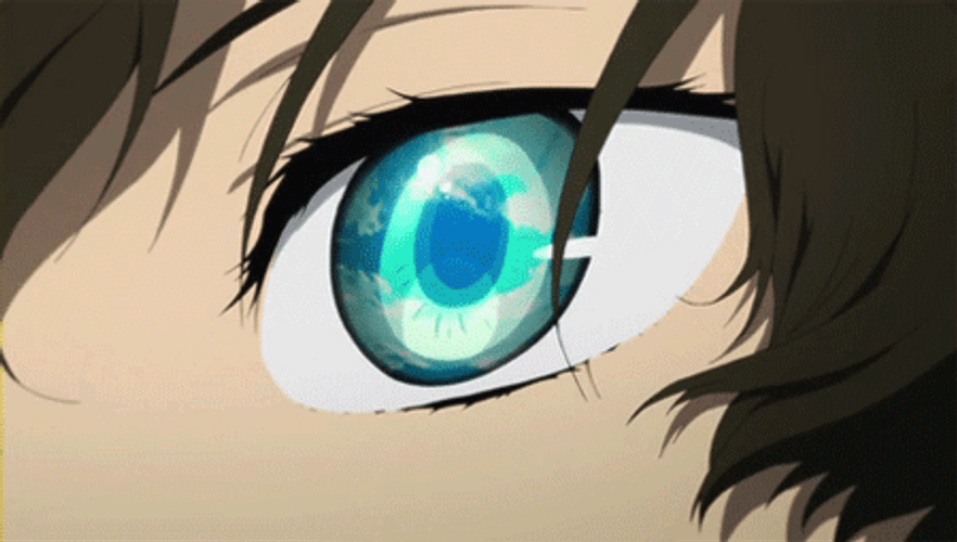 Anime Eye Reflecting Stunning Sky GIF