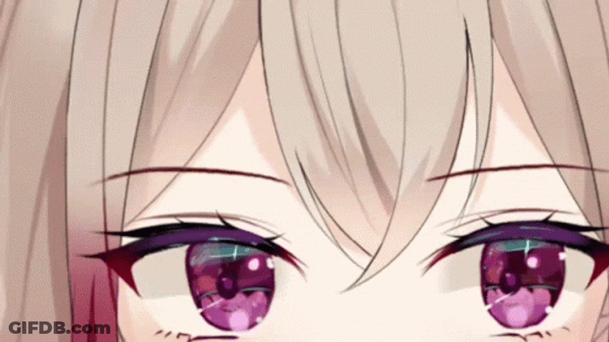 Anime Eyes Gradual Blink GIF