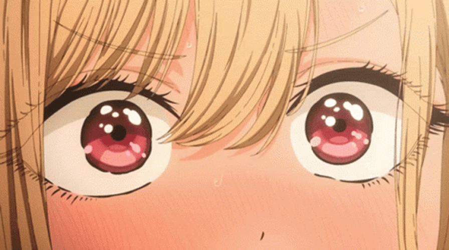 Anime Eyes Shaking In Shock GIF