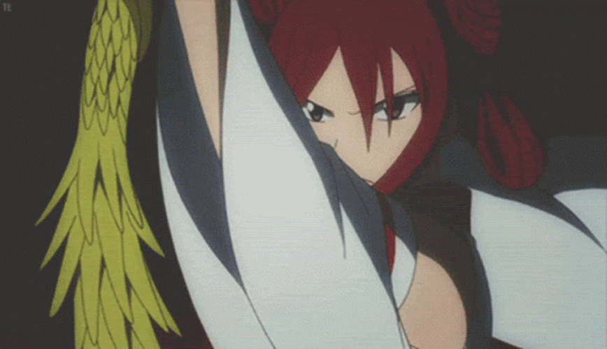 Anime Fairy Tail Erza Scarlet Sacred Arrow GIF