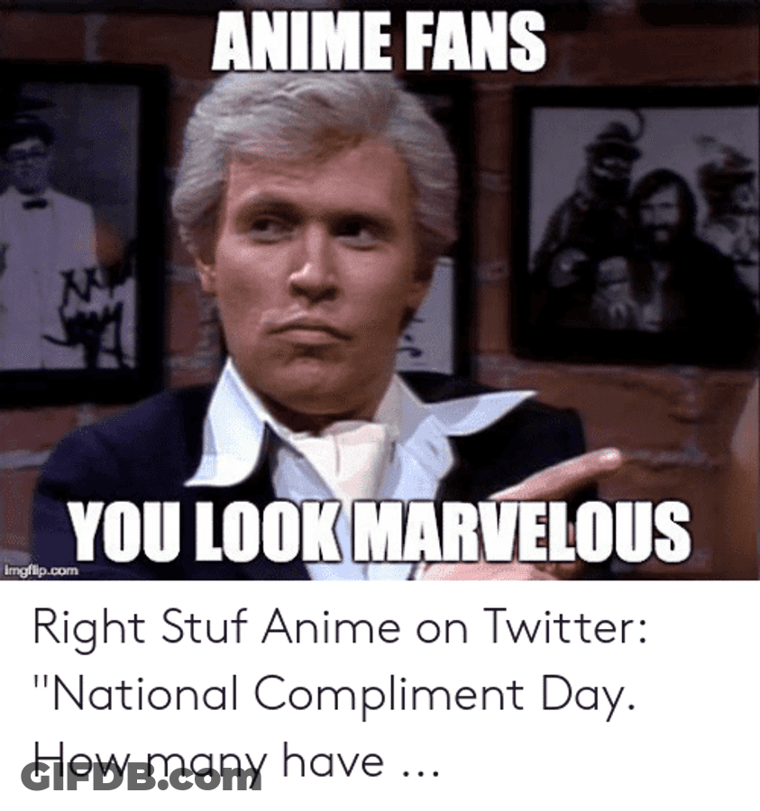 Anime Fans Meme You Look Marvelous Fernando Lamas GIF