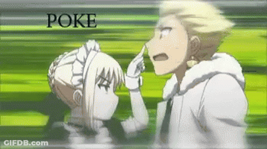 Anime Fate Astoria Pendragon Saber Poke GIF