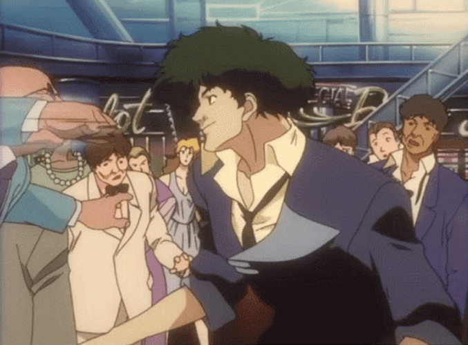 Anime Fight Cowboy Bebop GIF