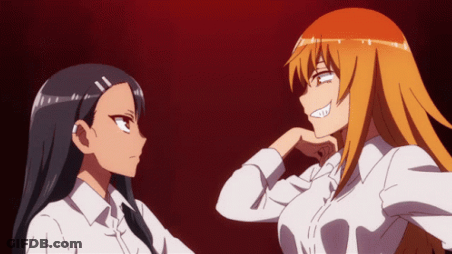 Anime Fighting Maki Versus Hayase GIF