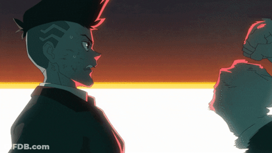 Anime Fights Cyber Punk Edge Hammer GIF