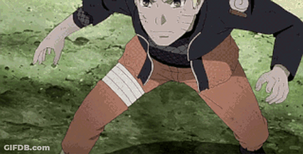Anime Fights Naruto Uzumaki Full Force GIF
