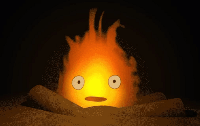Anime Flame Cute Calcifer GIF