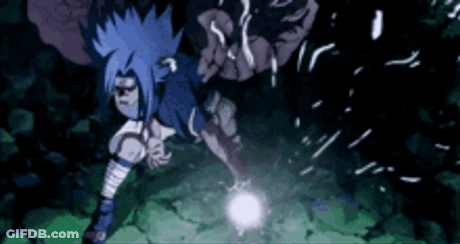 Anime Flapping Chidori From Ground GIF