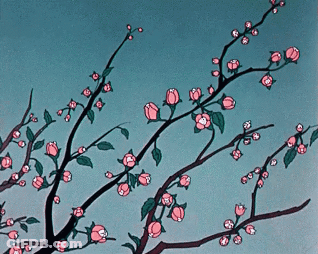 Anime Flower Blooming GIF