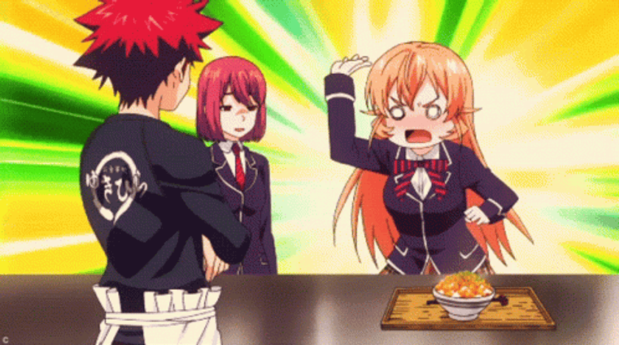 Anime Food Angry Erina Food Wars! GIF