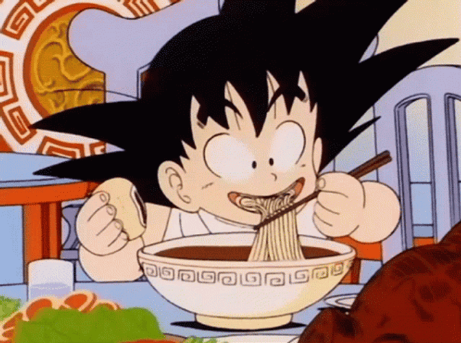 Anime Food Eating Gohan GIF