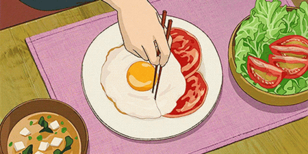 Anime Food Healthy Breakfast GIF