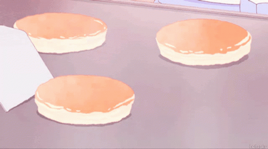 Anime Food Pancakes GIF