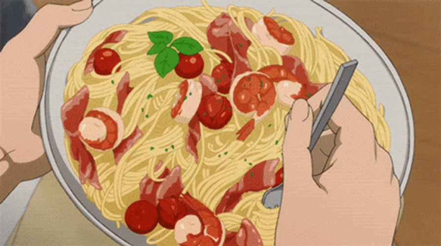 Anime Food Pasta GIF