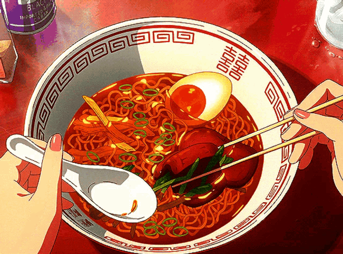 Anime Food Ramen Noodles GIF