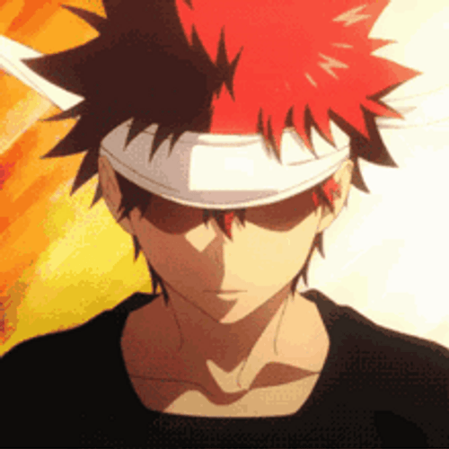 Anime Food Wars Chef Sōma Yukihira Fierce GIF