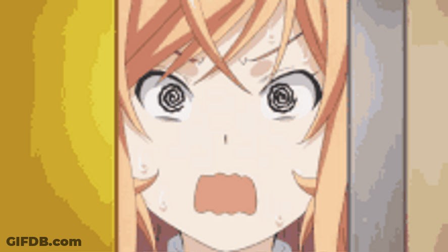 Anime Food Wars Erina Nakiri Shocked GIF