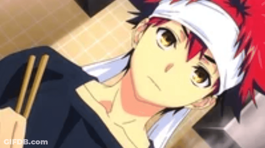 Anime Food Wars Sōma Yukihira Smile GIF