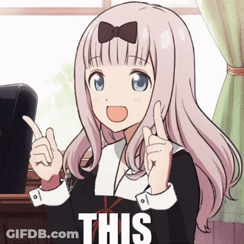 Anime Fugiwara Chika Dance This GIF