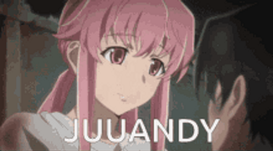 Anime Future Diary Yuno Gasai Yukiteru Amano Kiss GIF