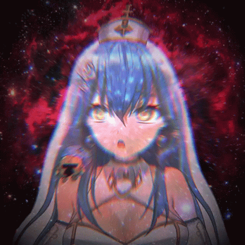 Anime Galaxy Brain Girl GIF