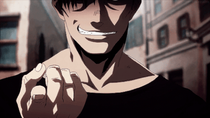 Anime Gangsta Nicolas Brown Smirking Inviting To ComeSmirking GIF
