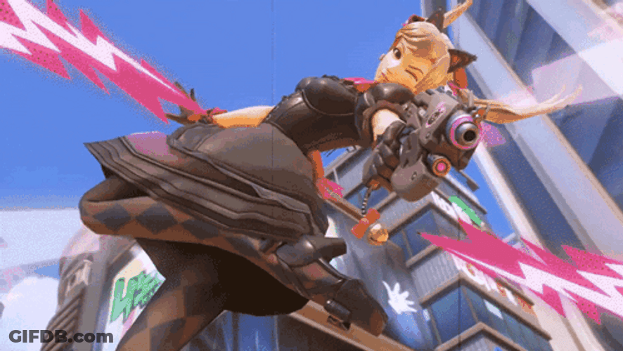 Anime Girl Cat With Gun GIF