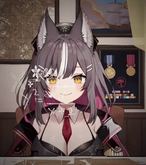 Anime Girl Chisaka Big Brain Meme GIF