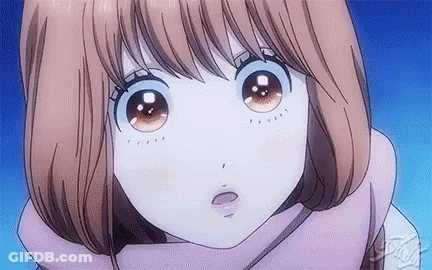 Anime Girl Close Up With Scarf GIF