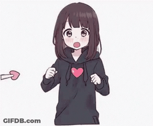 Anime Girl Cupid Arrow Love GIF