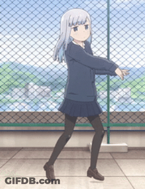 Anime Girl Dancing Aharen San GIF