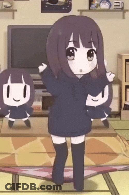 Anime Girl Dancing Chibi Girl GIF