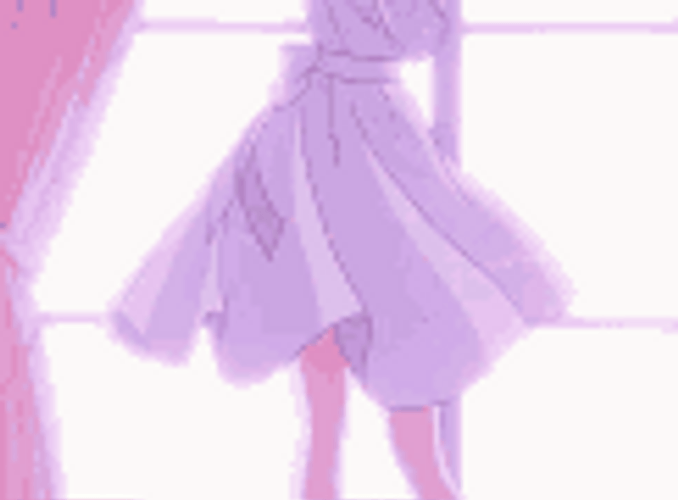 Anime Girl Dress Spinning GIF