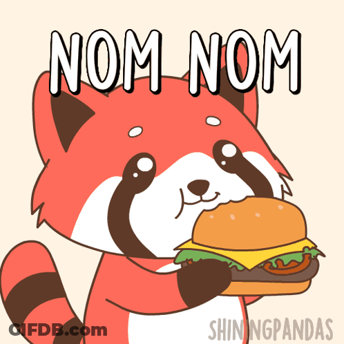 Anime Girl Eating Nom Nom GIF