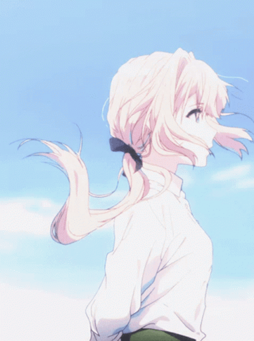 Anime Girl Gazing Away GIF