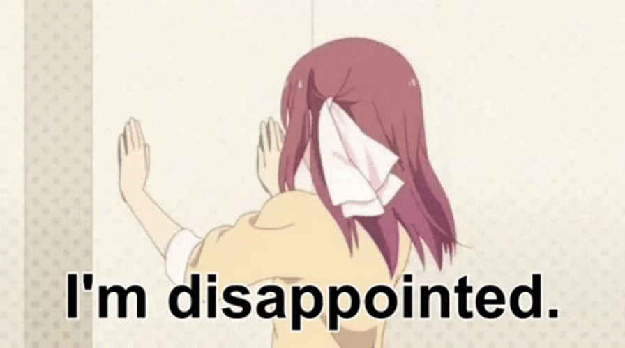 Anime Girl I'm Disappointed GIF