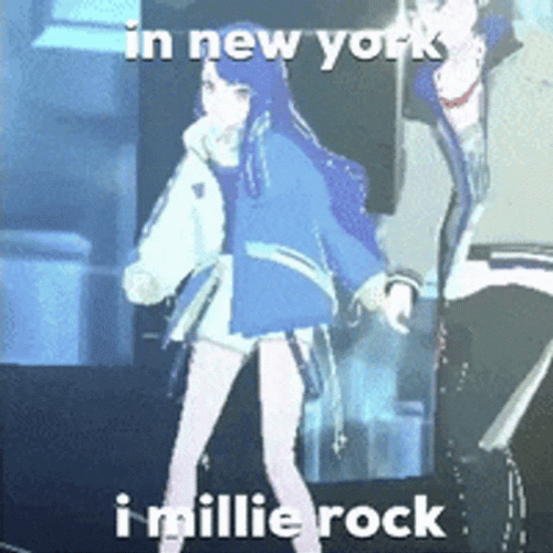 Anime Girl In New York Milly Rock Dancing GIF