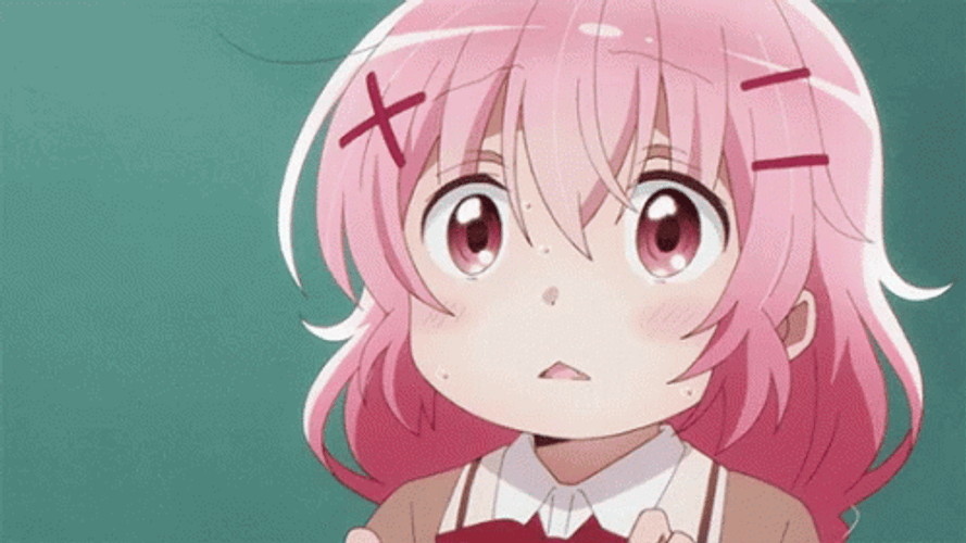 Anime Girl Moeta Kaoruko Blinking Eyes GIF