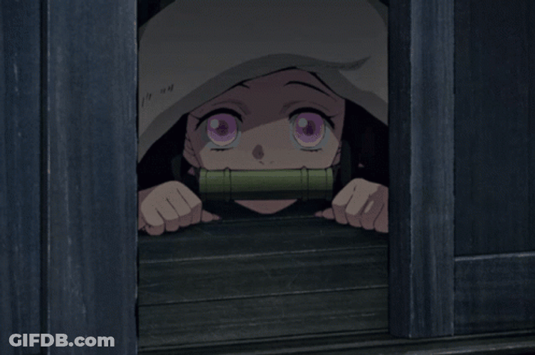 Anime Girl Nezuko Fighting GIF